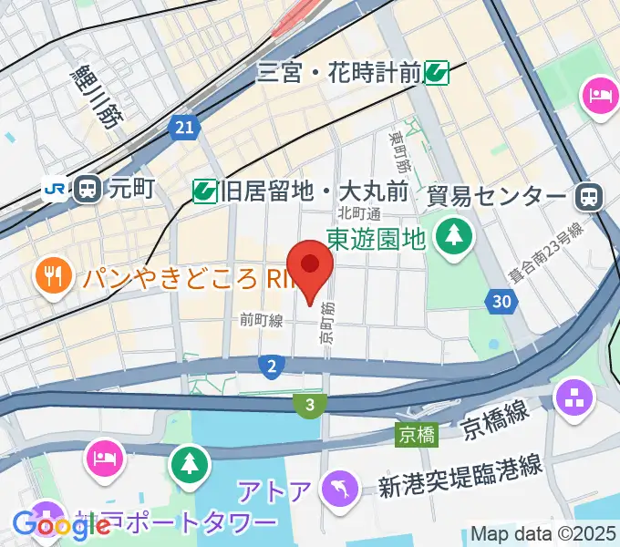 神戸市立博物館の地図