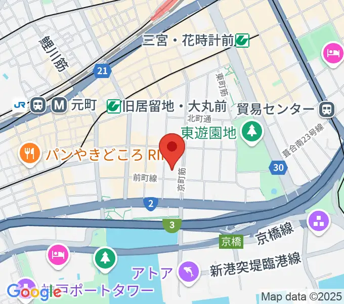 神戸市立博物館の地図