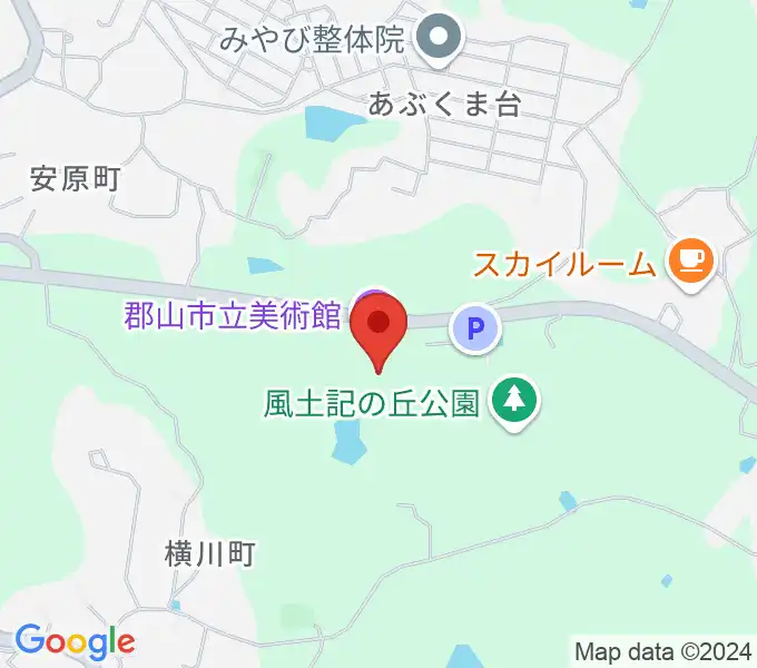 郡山市立美術館の地図