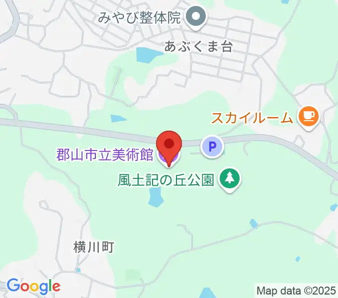 郡山市立美術館の地図
