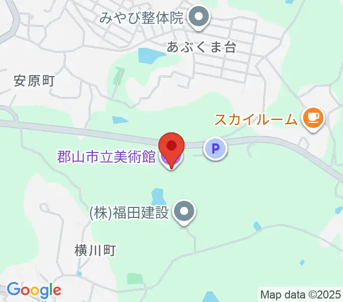 郡山市立美術館の地図