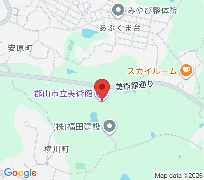 郡山市立美術館の地図