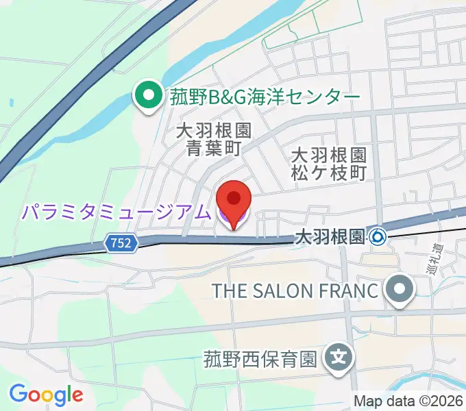 パラミタミュージアムの地図