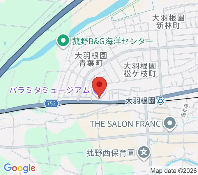 パラミタミュージアムの地図