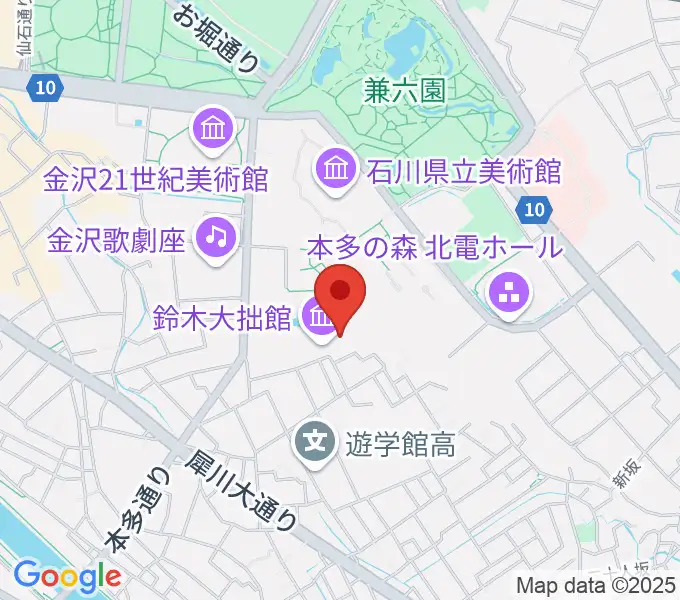 鈴木大拙館の地図