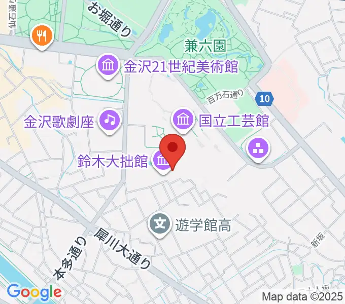 鈴木大拙館の地図