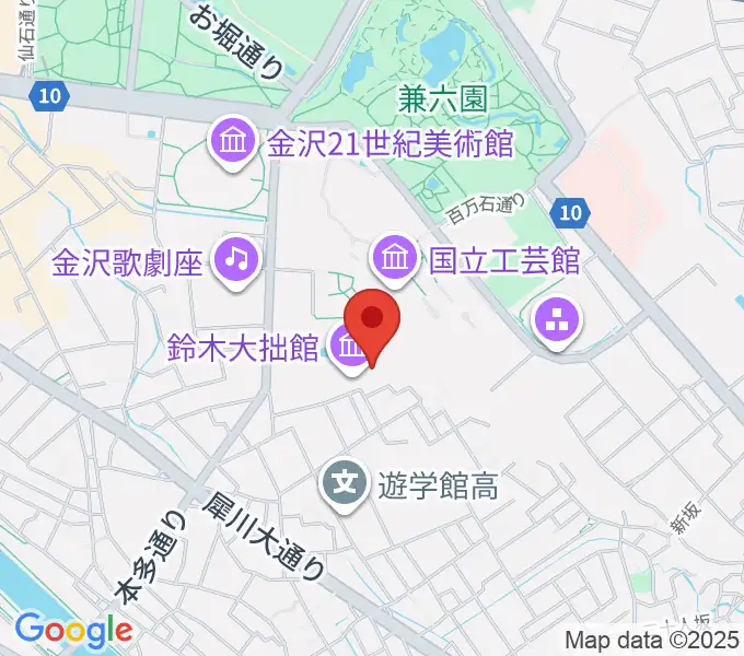 鈴木大拙館の地図