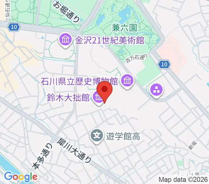 鈴木大拙館の地図