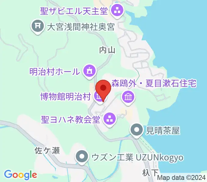 博物館明治村の地図