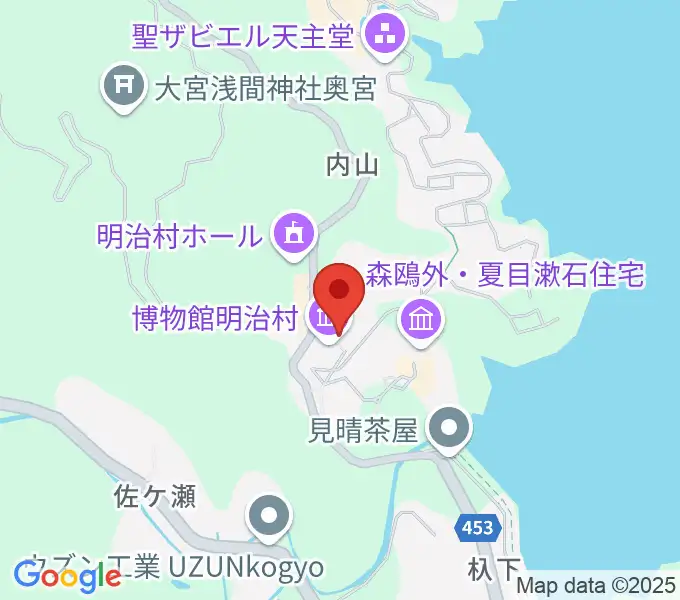 博物館明治村の地図