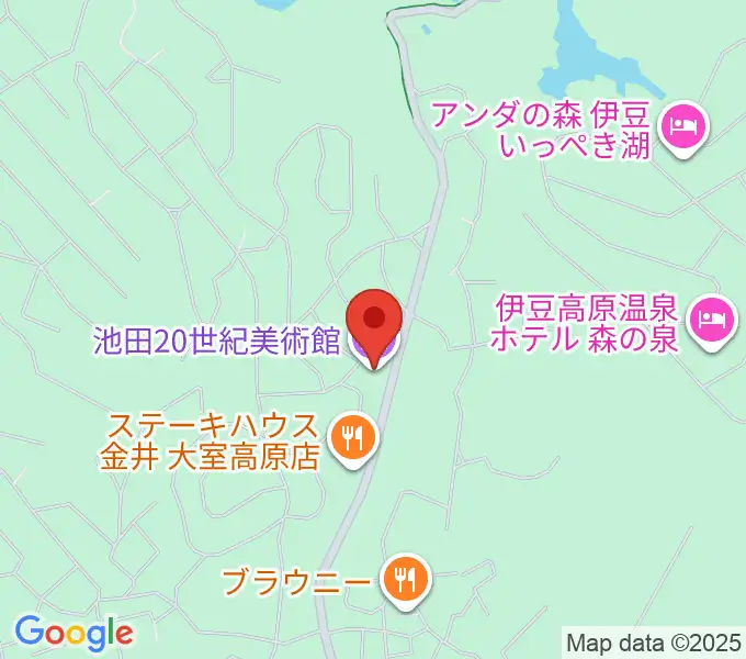 池田20世紀美術館の地図