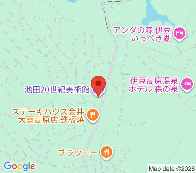 池田20世紀美術館の地図