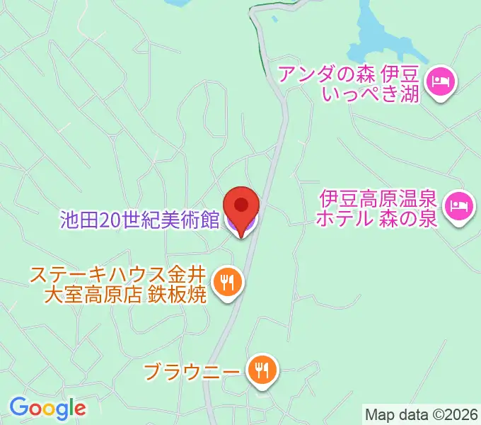 池田20世紀美術館の地図