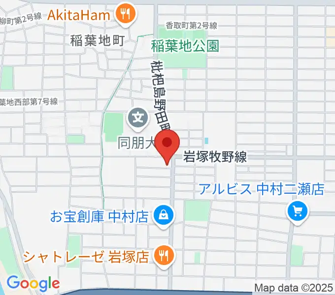 大一美術館の地図