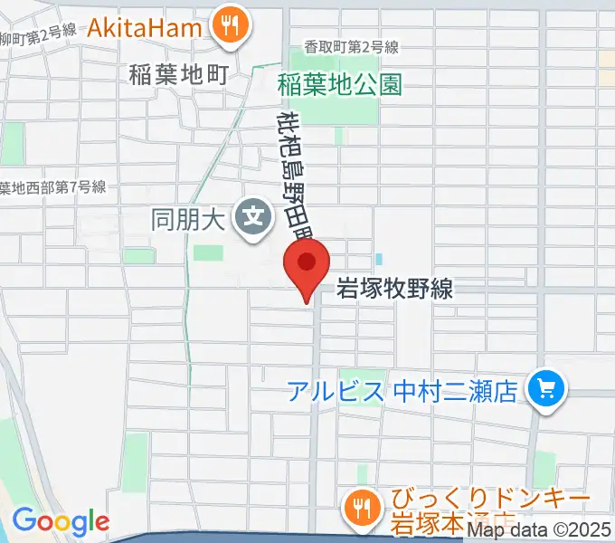 大一美術館の地図