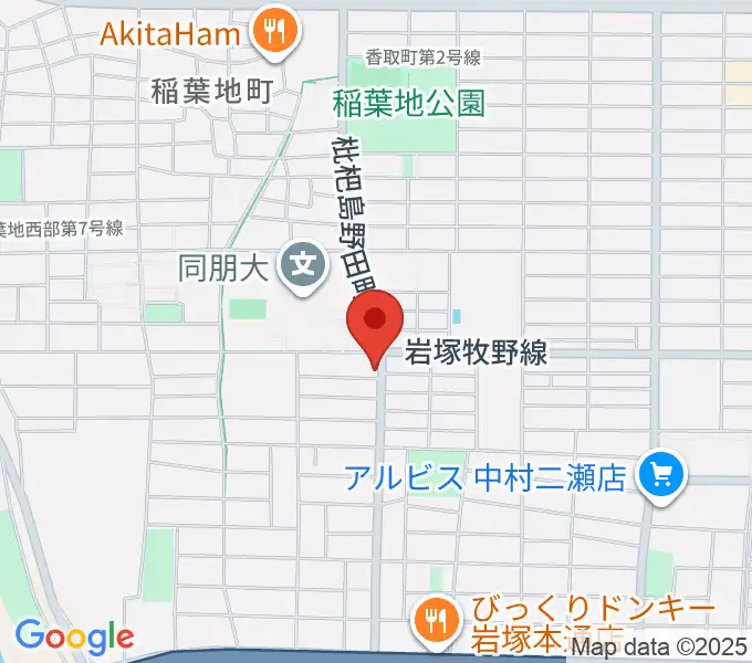 大一美術館の地図