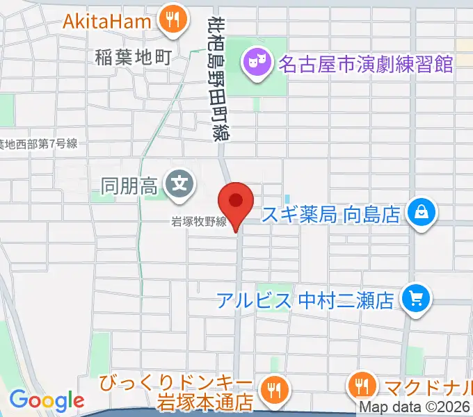 大一美術館の地図