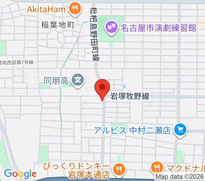 大一美術館の地図