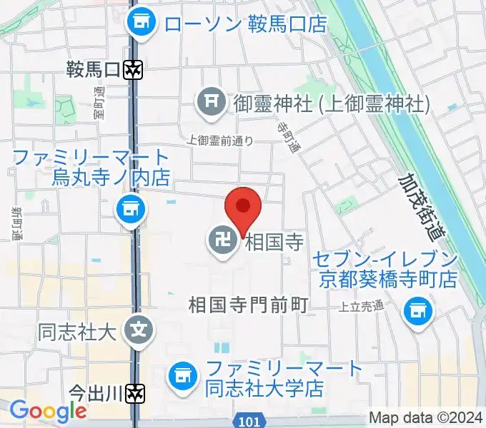 承天閣美術館の地図