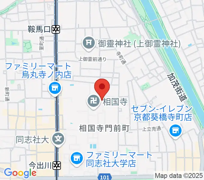 承天閣美術館の地図