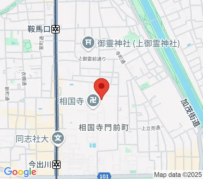 承天閣美術館の地図