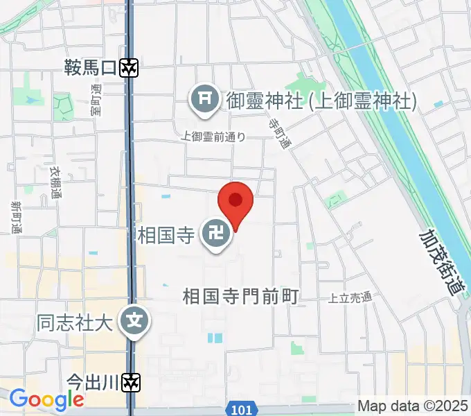 承天閣美術館の地図