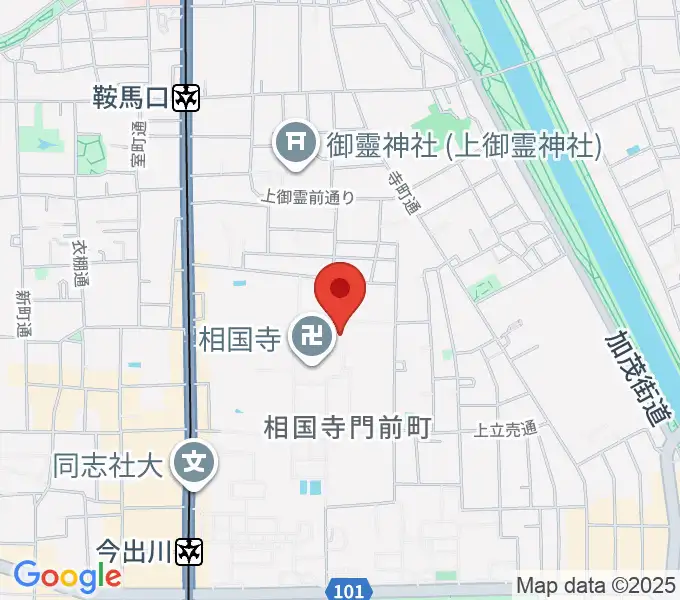 承天閣美術館の地図