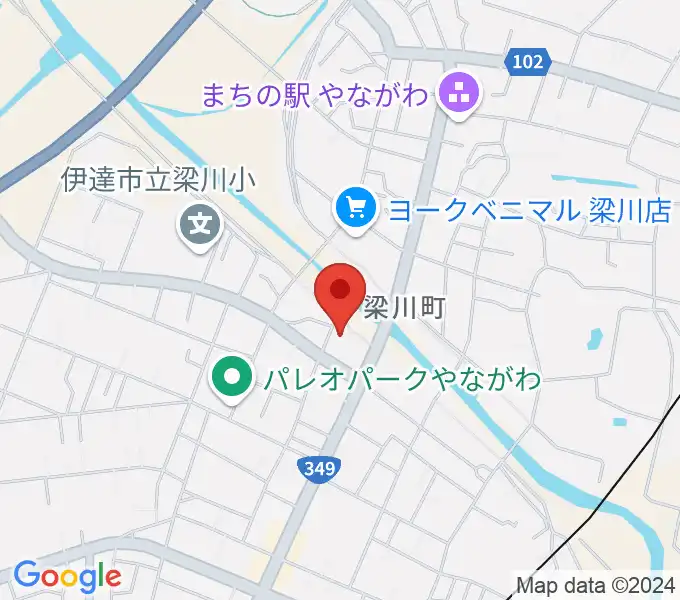 伊達市梁川美術館の地図