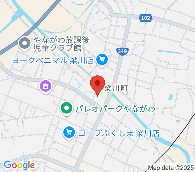 伊達市梁川美術館の地図
