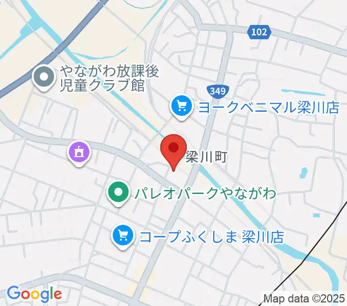 伊達市梁川美術館の地図
