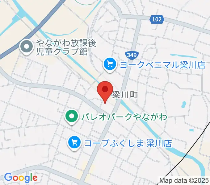 伊達市梁川美術館の地図