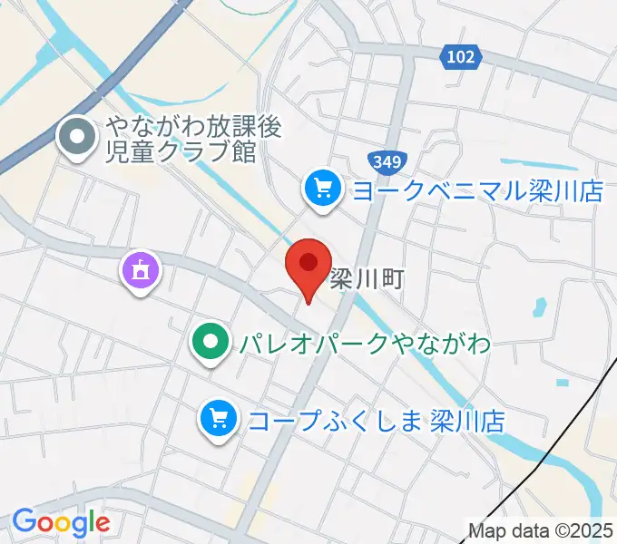伊達市梁川美術館の地図