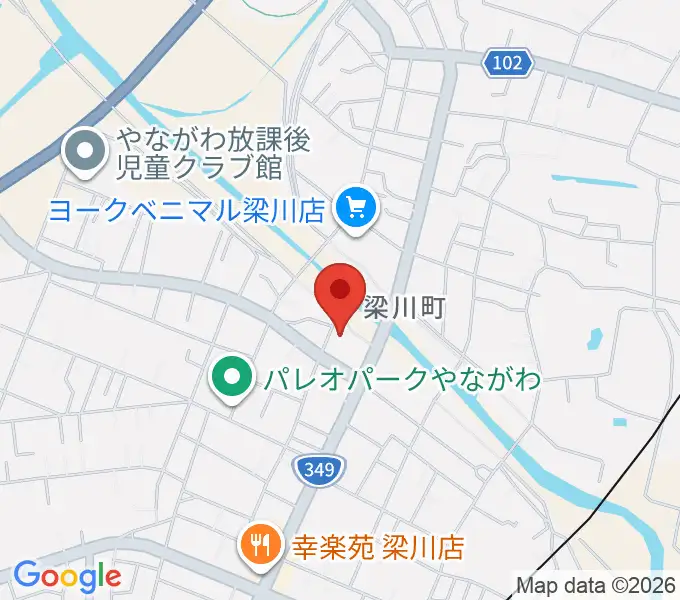 伊達市梁川美術館の地図