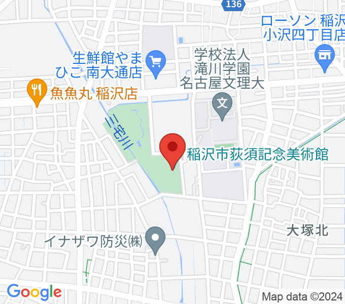 稲沢市荻須記念美術館の場所