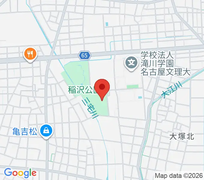 稲沢市荻須記念美術館の地図