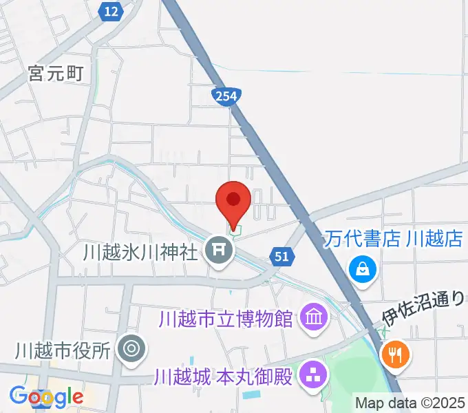 ヤオコー川越美術館（三栖右嗣記念館）の地図