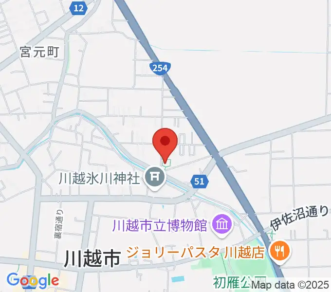 ヤオコー川越美術館（三栖右嗣記念館）の地図