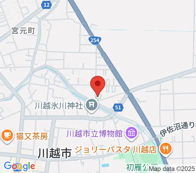ヤオコー川越美術館（三栖右嗣記念館）の地図