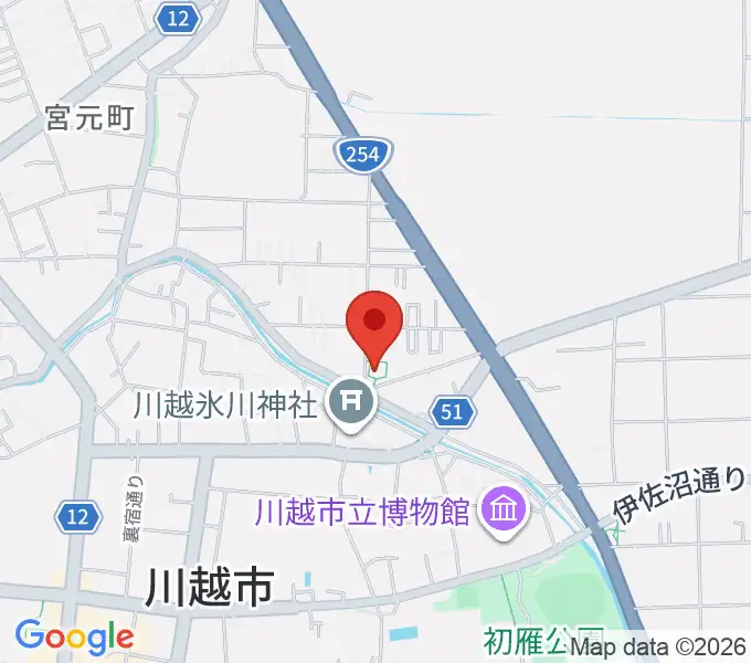 ヤオコー川越美術館（三栖右嗣記念館）の地図