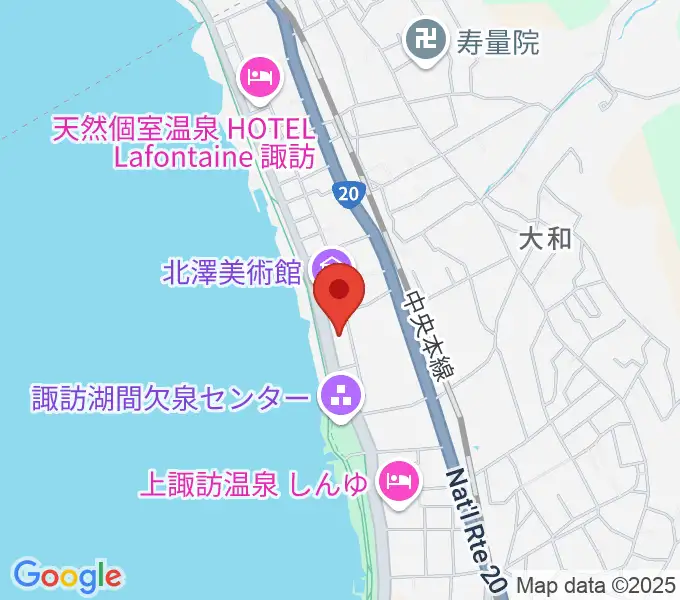 サンリツ服部美術館の地図