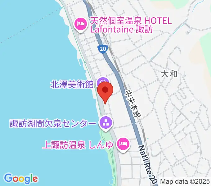 サンリツ服部美術館の地図