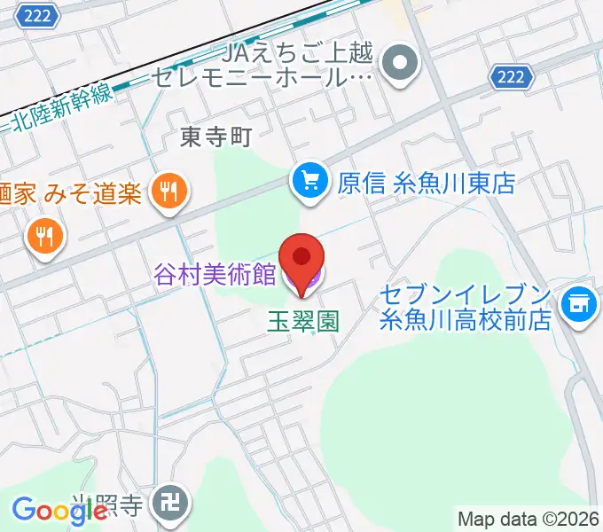 谷村美術館の地図