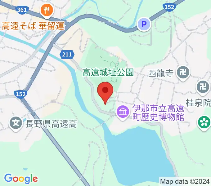 信州高遠美術館の地図