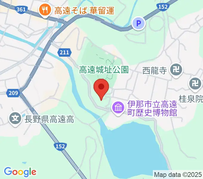 信州高遠美術館の地図