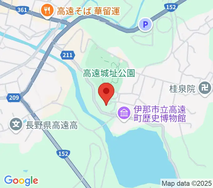 信州高遠美術館の地図