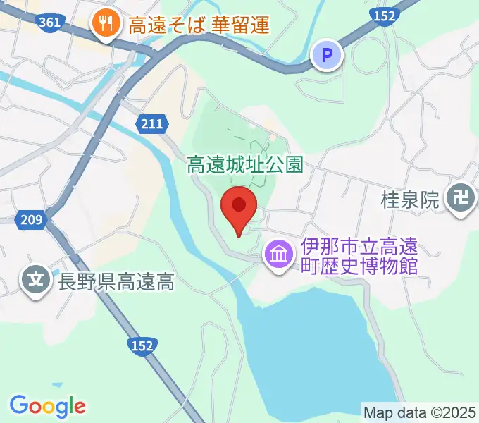 信州高遠美術館の地図