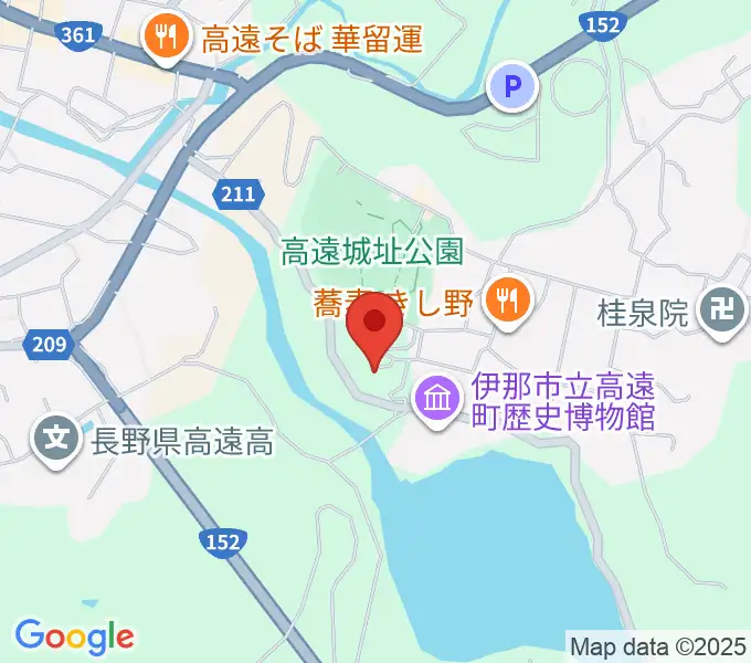 信州高遠美術館の地図