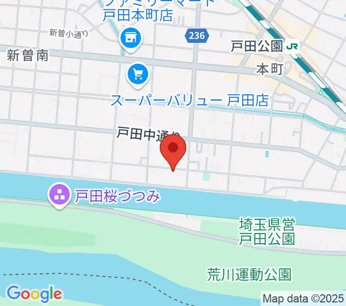 スタジオパークサイドの地図