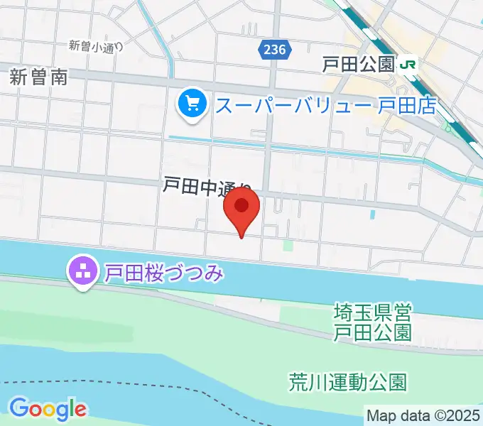 スタジオパークサイドの地図