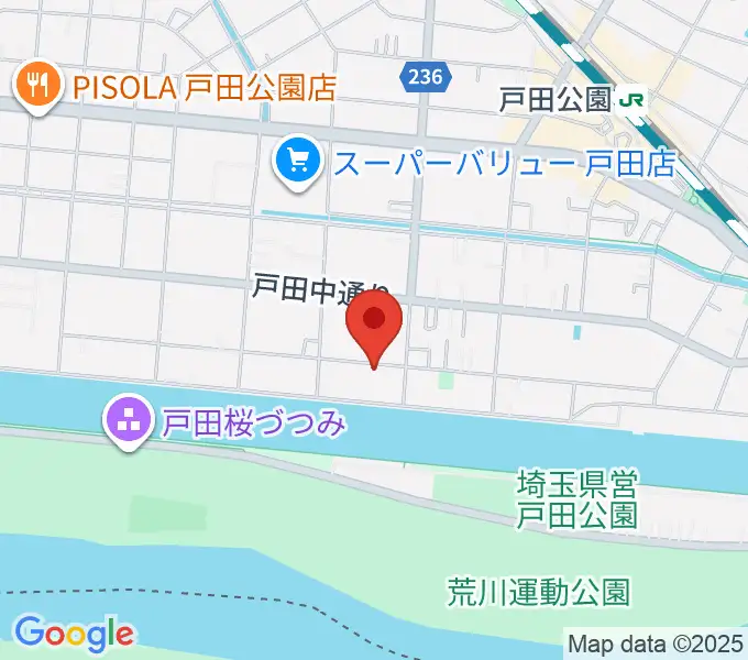 スタジオパークサイドの地図